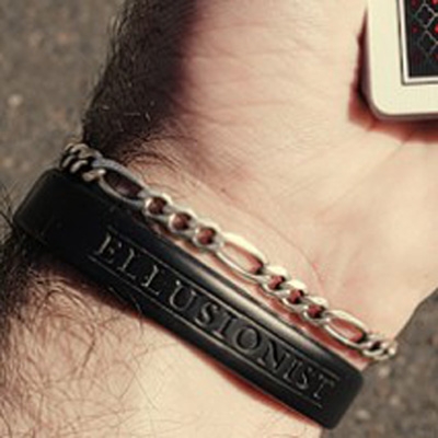  ELLUSIONIST BLACK WRISTBAND 