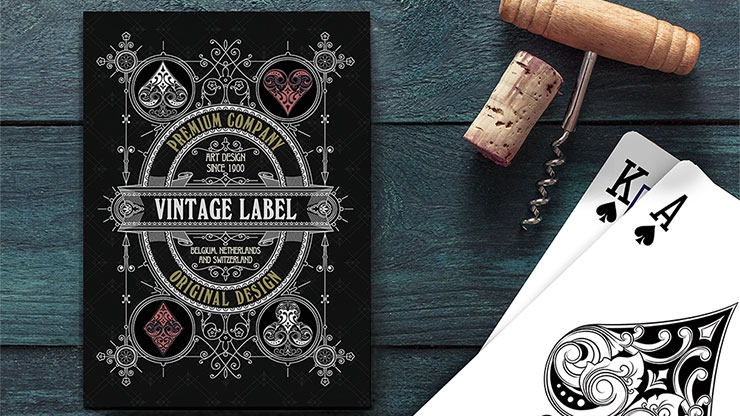 Колода карт Vintage Label Black купить