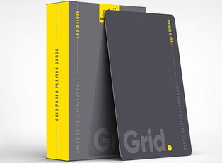  Grid Typographic Playing Cards 